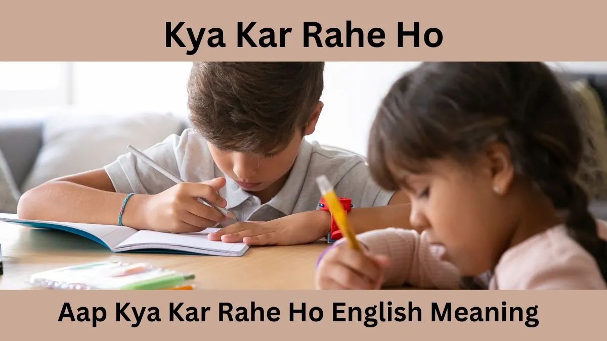 Kya Kar Rahe Ho in English Aap kya kar rahe ho इगलश म Meaning